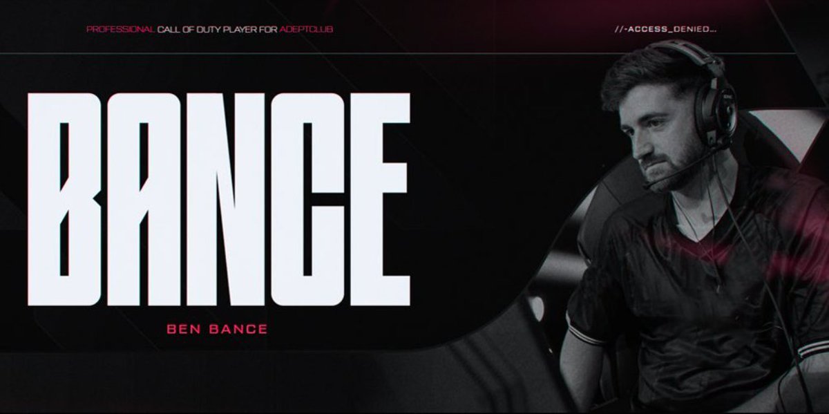 AdeptClub's tweet photo. @Bance is LIVE!🔴
Streaming Ranked & Scrims,
Help us by showing your support.
📹 https://t.co/1LxEYLuWxb
#DestineToCreateChampions | #Bance https://t.co/RibJ9b7JsH