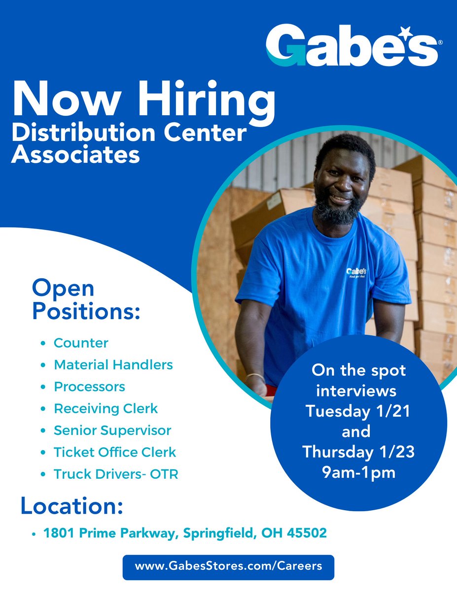 Open interviews in Springfield!