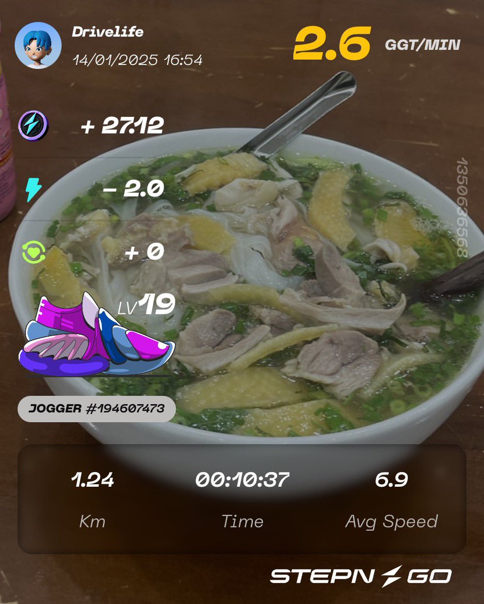 <a href="/Stepnofficial/">STEPN GO</a> #ProofOfSTEPN 
Delicious "Pho"
