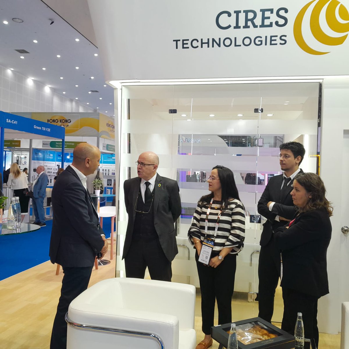 MoroccoInUAE's tweet photo. Second participation of Morocco in INTERSEC Dubai exhibition through  Cires Technologies, pertaining to Tanger Med https://t.co/xIZg22oMMF
