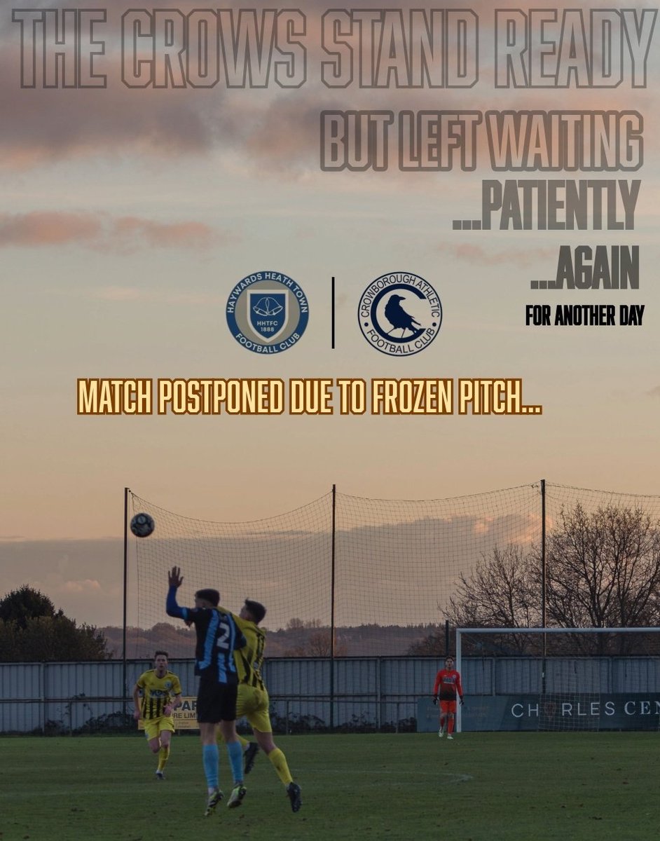 Crowborough Athletic FC (@crowboroughafc) on Twitter photo Don't shoot the messenger. 🙄 Things are getting backed up a little now, but we will let you know when this is rescheduled
#postponed <a href="/NonLeagueFix/">NonLeagueFixtures</a>
<a href="/NonLeagueCrowd/">Non League Crowds</a> <a href="/ashdownradio/">Ashdown Radio</a>
<a href="/TheSnlf/">TheSNLF</a>
📸 James Gething Don't shoot the messenger. 🙄 Things are getting backed up a little now, but we will let you know when this is rescheduled
#postponed <a href="/NonLeagueFix/">NonLeagueFixtures</a>
<a href="/NonLeagueCrowd/">Non League Crowds</a> <a href="/ashdownradio/">Ashdown Radio</a>
<a href="/TheSnlf/">TheSNLF</a>
📸 James Gething