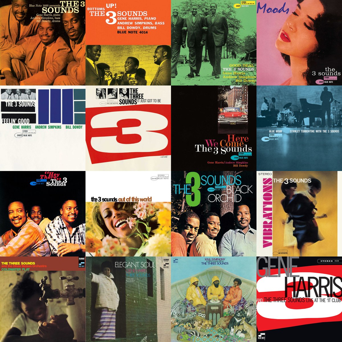 Led pianist Gene Harris, The Three Sounds were one of the most 