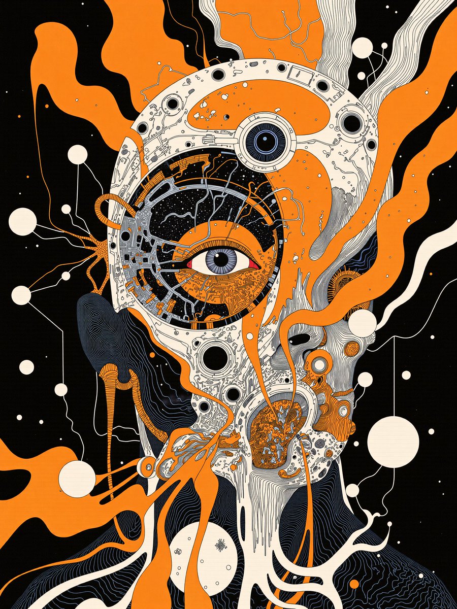 caixverse's tweet photo. "Human or robot or...?"🤖🌌🧑‍🚀
#AIart #Futurism #cyberpunk #cyberkinetic #Humanity #Surrealism #Philosophy #story #photoshp #pic #AI #Trending https://t.co/z7F3WvbPIG