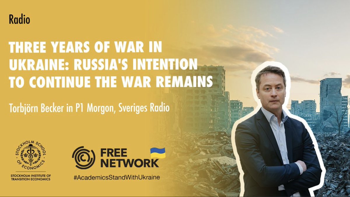 FREE NETWORK (@freenetworkorg) on Twitter photo ⚙️ How are economic sanctions impacting Russia's ability to finance its war against Ukraine? <a href="/TorbjornBecker/">Torbjorn Becker</a> from <a href="/SITEStockholm/">Stockholm Institute of Transition Economics (SITE)</a> explains how Russia’s economic resilience is weakening, and declining growth is putting pressure on war financing sverigesradio.se/artikel/tre-ar… #FREENetwork ⚙️ How are economic sanctions impacting Russia's ability to finance its war against Ukraine? <a href="/TorbjornBecker/">Torbjorn Becker</a> from <a href="/SITEStockholm/">Stockholm Institute of Transition Economics (SITE)</a> explains how Russia’s economic resilience is weakening, and declining growth is putting pressure on war financing sverigesradio.se/artikel/tre-ar… #FREENetwork