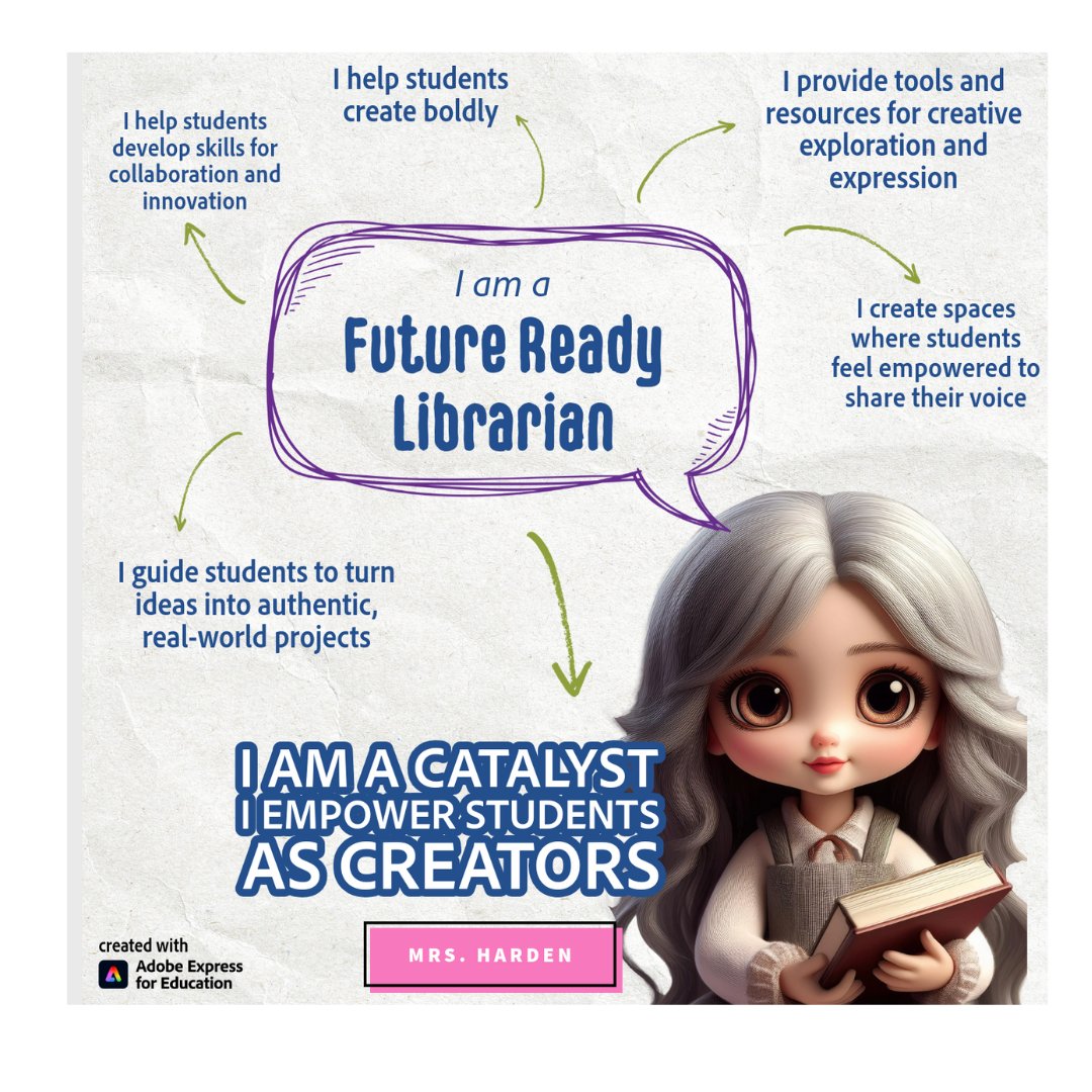 carriew_h's tweet photo. Thank you for a fun Library Leaders Summit  at #FETC2025 We made these fun AI generated images using @AdobeExpress.  An amazing morning!  Thank you. https://t.co/7KuNS2NM3N