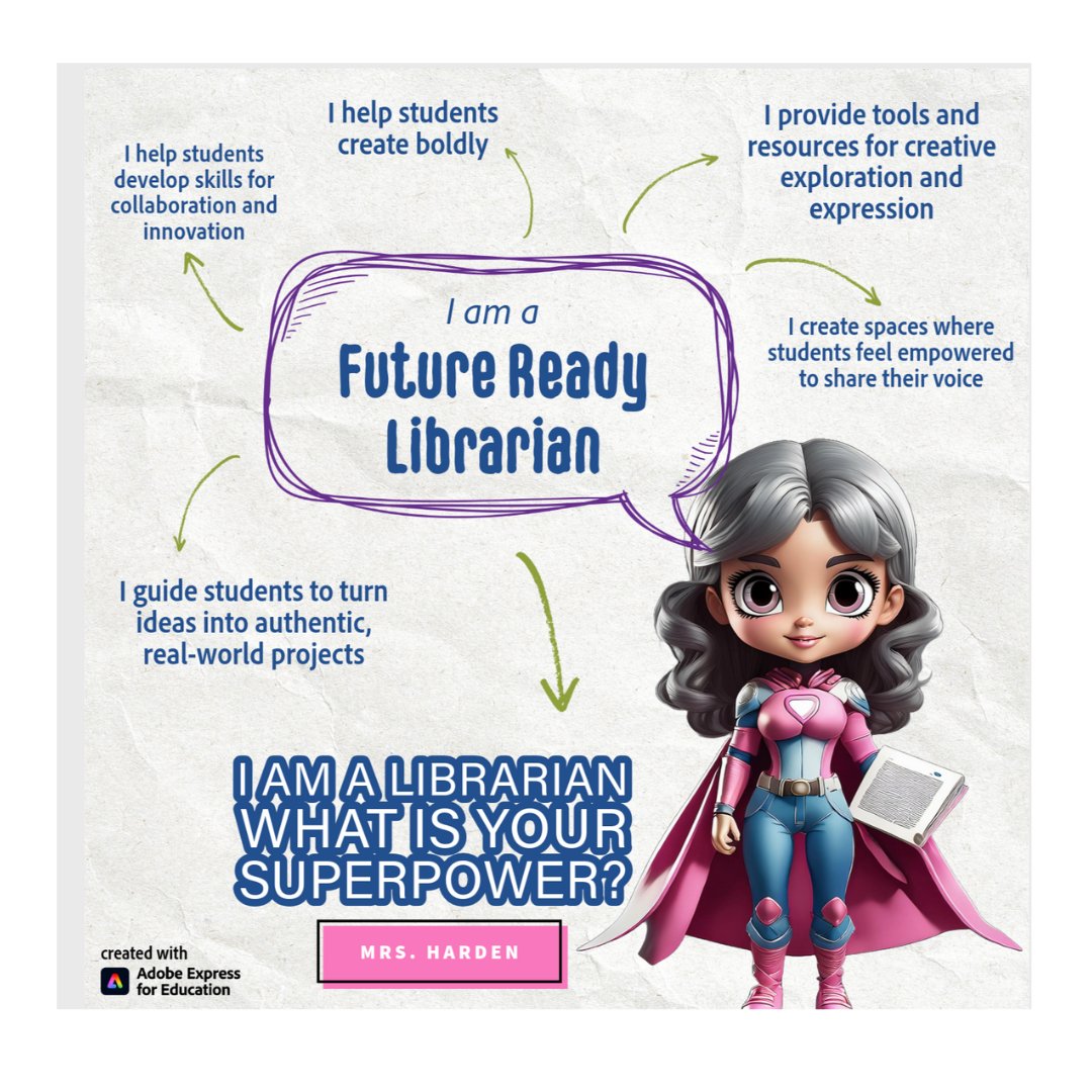 carriew_h's tweet photo. Thank you for a fun Library Leaders Summit  at #FETC2025 We made these fun AI generated images using @AdobeExpress.  An amazing morning!  Thank you. https://t.co/7KuNS2NM3N