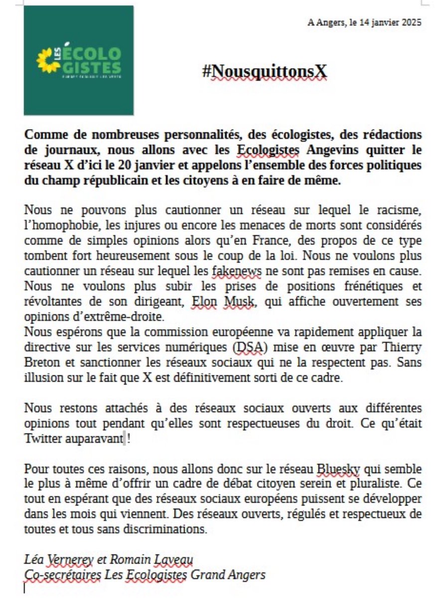 Les Écologistes / EELV Angers tweet media