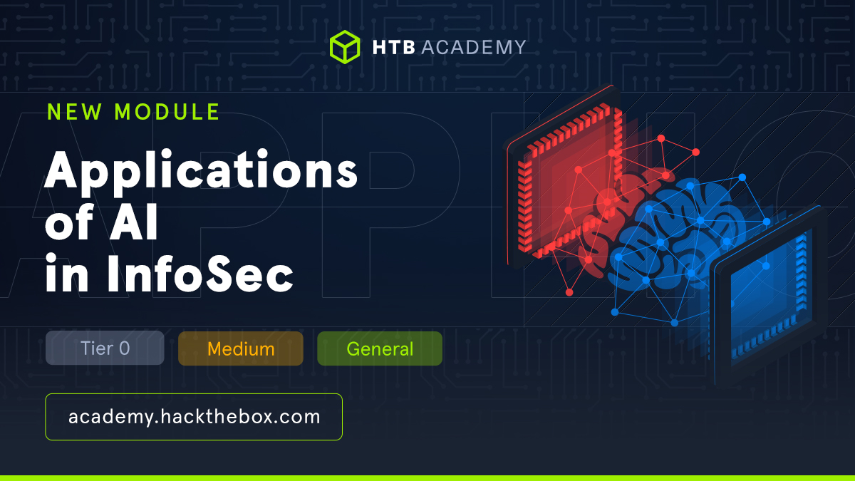 Build-a-robot 🤖
Learn how to build #AI models applicable to various information security domains with a new #HTBAcademy Module. Practice everything from setting up environments with Miniconda and JupyterLab to leveraging Python libraries! Get started now: okt.to/hdTJA4