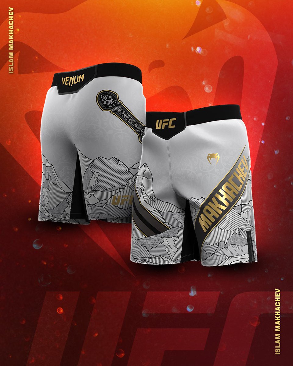 ufc's tweet photo. Inspired by humble beginnings ✨ 

@MAKHACHEVMMA &amp; @MerabDvalishvil will have custom shorts for #UFC311 

Get yourself a pair at https://t.co/2DqWrpEl7x or https://t.co/Gfeaa8Caqs https://t.co/B1f6NV1oaK
