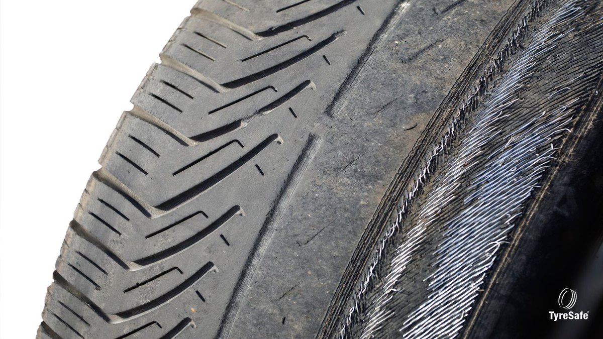 Tyresafe's tweet photo. Part-worn tyres might seem cheaper but come with risks. With reduced tread and unknown history, they’re often a false economy. #CheckTyres #PartWorn https://t.co/DkS7gGZdwS
