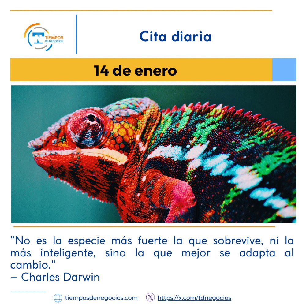 TDNegocios's tweet photo. 🌟 La adaptación es clave para el éxito. En tiempos de cambio, quienes saben adaptarse son los que sobreviven. #AdaptaciónAlCambio #ÉxitoSostenible https://t.co/7z1EkCwMsk