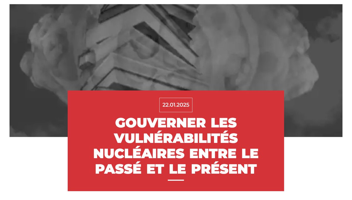 AFSP (@afspinfos) on Twitter photo Gouverner les vulnérabilités nucléaires entre le passé et le présent
➡️ Un événement du <a href="/CERI_SciencesPo/">CERI Sciences Po</a> le 21 janvier 2025 de 9h à 17h30 à <a href="/sciencespo/">Sciences Po</a>
Infos & inscriptions : sciencespo.fr/fr/evenements/… Gouverner les vulnérabilités nucléaires entre le passé et le présent
➡️ Un événement du <a href="/CERI_SciencesPo/">CERI Sciences Po</a> le 21 janvier 2025 de 9h à 17h30 à <a href="/sciencespo/">Sciences Po</a>
Infos & inscriptions : sciencespo.fr/fr/evenements/…