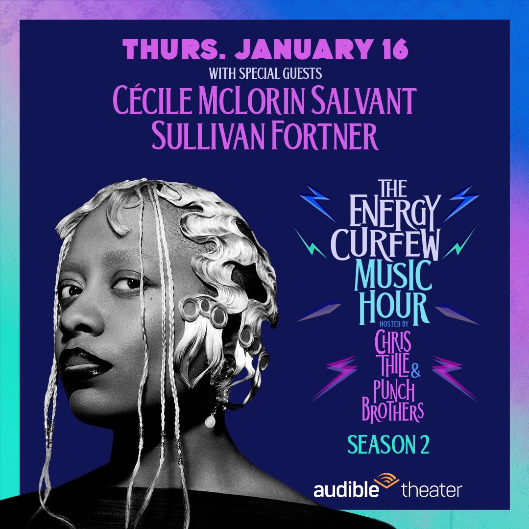 New Special Guests Announced! 

<a href="/ShawnMendes/">Shawn Mendes</a>, along with <a href="/cecilesalvant11/">CecileMclorinSalvant</a> &amp; Sullivan Fortner, will join the January 16 performance of The Energy Curfew Music Hour.