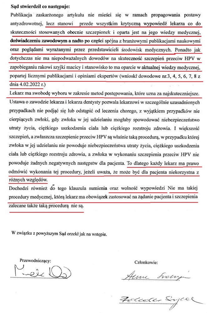JacekGMadej's tweet photo. Rozprawa odbyła się w kwietniu 2022 roku beze mnie /źle zawiadomiony/ i bez mojego papugi 😉bo broniłem się sam i zakończyła się umorzeniem. Wyrok jest prawomocny. Ale najistotniejsze dla Was-odbiorców szczepień, rodziców, lekarzy jest uzasadnienie, którego fragmenty pokazuję. https://t.co/nzrh7bxCYn