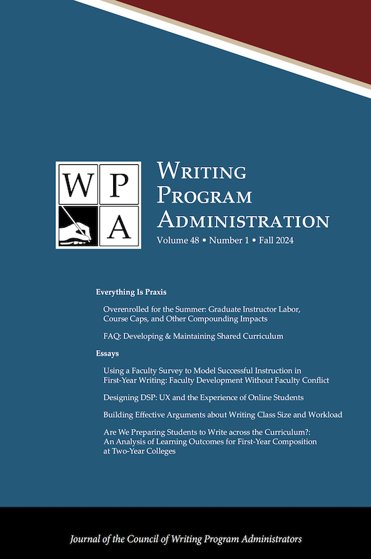 WPA: Writing Program Administration tweet media