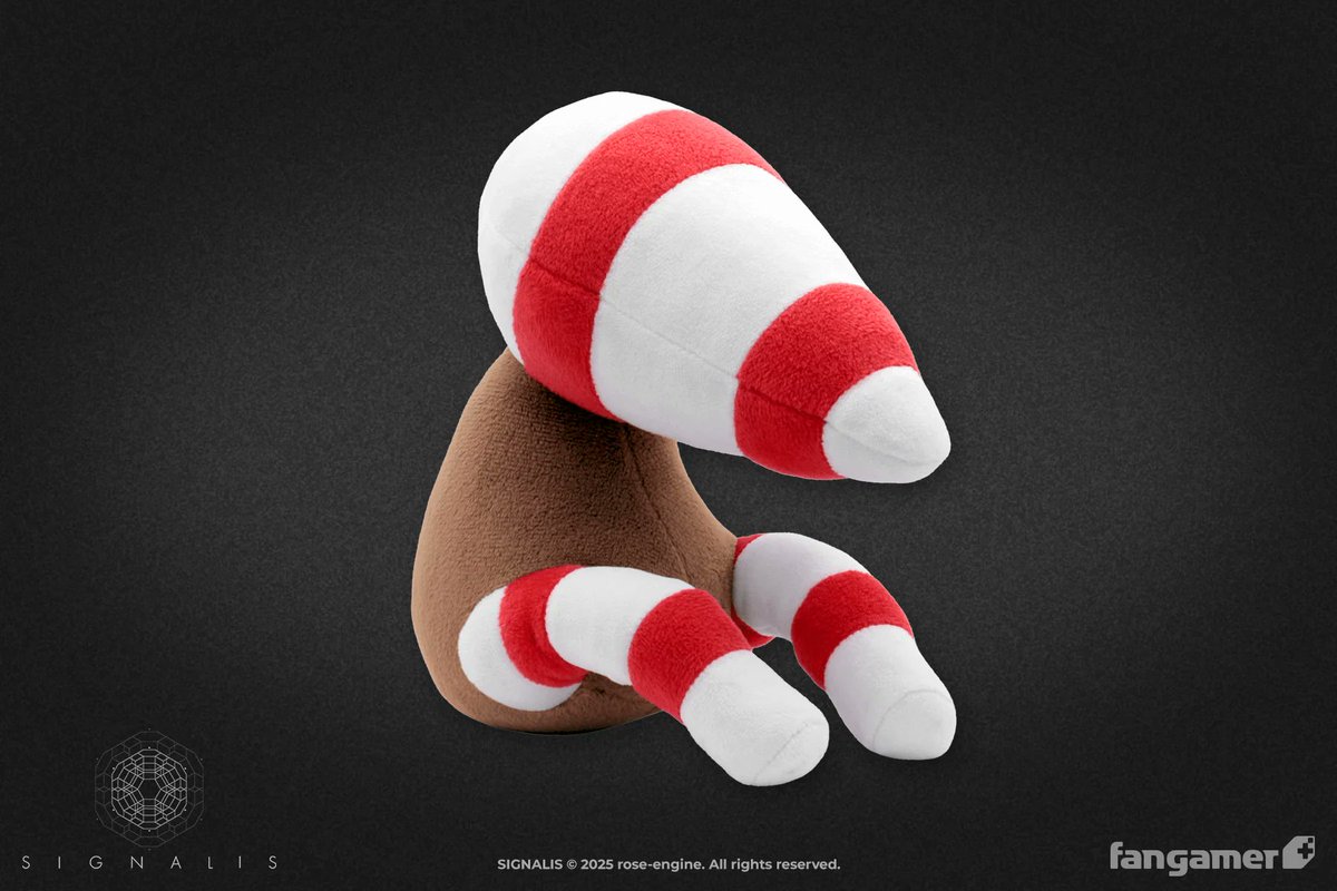 Fangamer's tweet photo. The Corrupted Storch plush is coming to our official SIGNALIS collection! 

It's available now for preorder: https://t.co/j7gcdFh9n8 https://t.co/DvBsCMVB7N