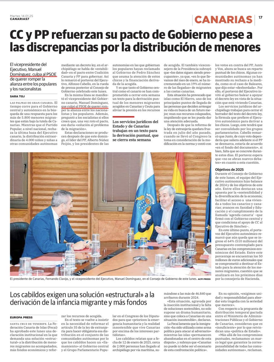 chanofranquis's tweet photo. CC y PP no se ponen de acuerdo para abordar la crisis migratoria en Canarias, pero sí para repartirse cargos y asegurarse el poder. 

Su cinismo político pone sus intereses partidistas por encima de las necesidades del archipiélago https://t.co/ErZvJKxx5k