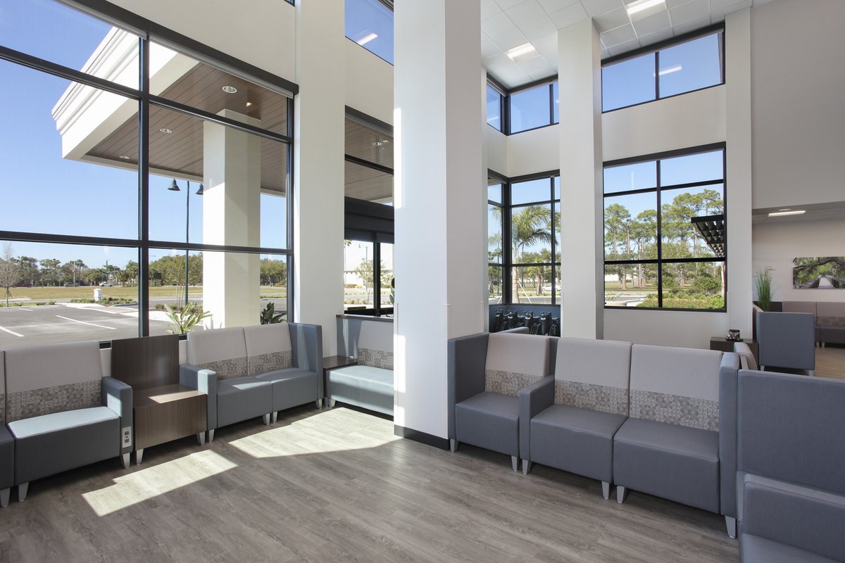 GHC_Architects's tweet photo. GHC’s innovative approach to healthcare design shines in the Florida Cancer Specialists cancer center prototype customized over 40 times across various locations. Each adaptation is carefully tailored resulting in unique, patient-centered spaces that deliver state-of-the-art care https://t.co/aK3mo5mpMt