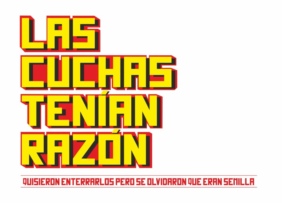 WomanDelCalaoCB's tweet image. En este país la memoria de las víctimas siempre está en disputa. Todo mi amor y mi oficio siempre del lado de las víctimas.
Comparto el archivo de este cartel para descarga libre para impresión y que el mensaje de las madres pueda ser amplificado 
drive.google.com/drive/folders/…