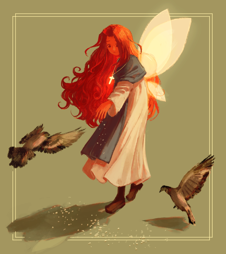 kaliistic's tweet photo. commission for @DioVigin! 
read his comic to see how his lovely Eden grows :) https://t.co/DlDoHGc0lm