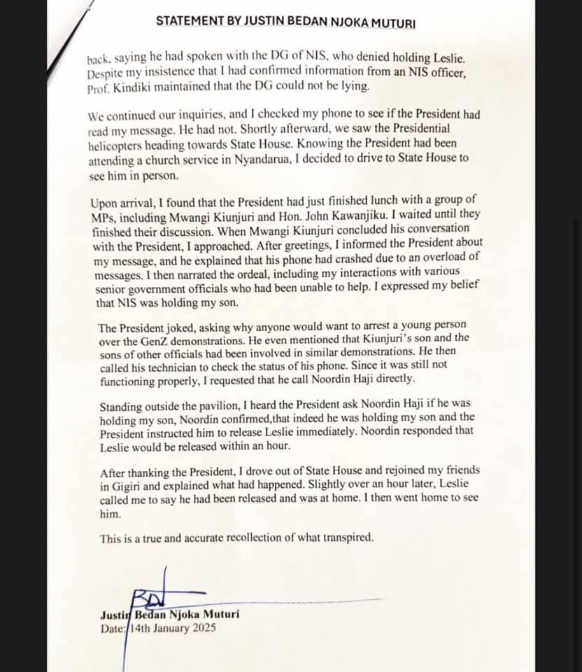 I did not believe this until I confirmed from close relative of JB Muturi. This country is completely rotten. This story and illustration of how JB Muturi's son was abducted is shocking.