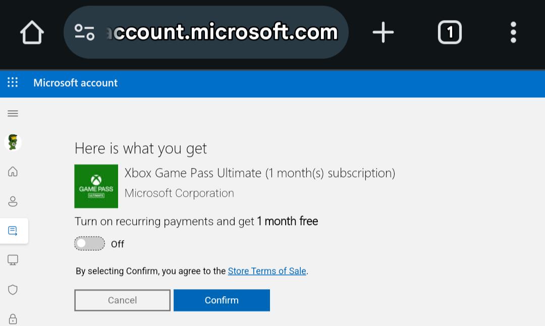 HaloTutor's tweet image. #xboxsupport @xbox pardon the gap in future replies:
the option to turn off recurring payments is still not an option on console nor on mobile Xbox site. I had to switch to desktop site to acquire this option in redeeming a 3-month Game Pass Ultimate subscription code.