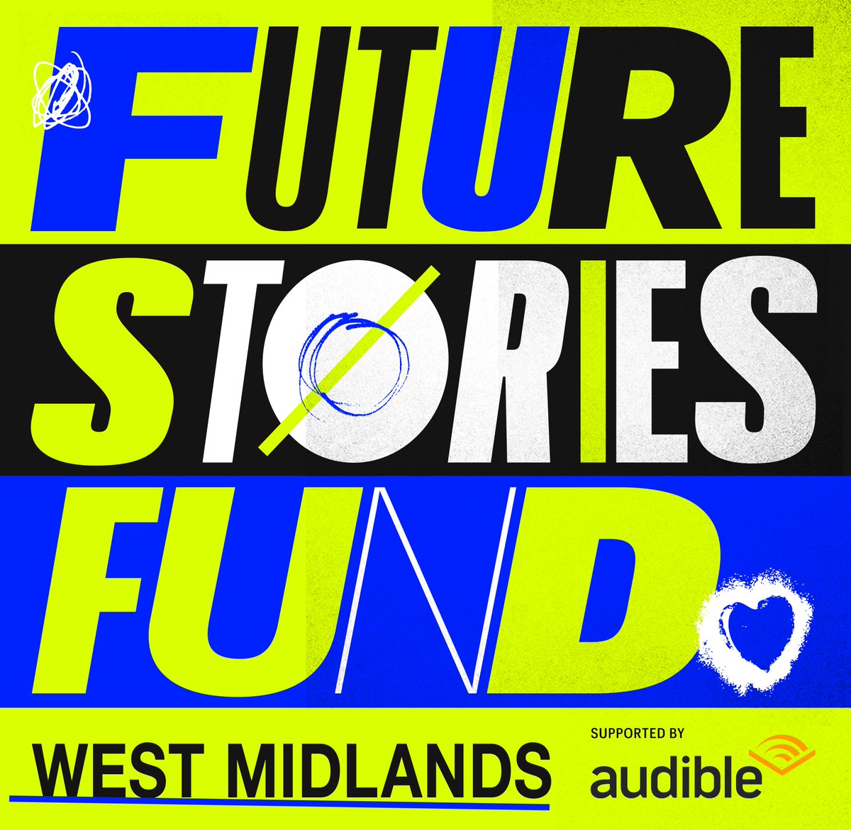 Do you know a West Midlands organisation that engages with marginalised young people through storytelling and literacy, and uplifts their voices?

<a href="/audibleuk/">Audible UK 🎧</a>'s Future Stories Fund is offering grants of up to £15,000!

linktr.ee/futurestories 

#futurestoriesfund #audible