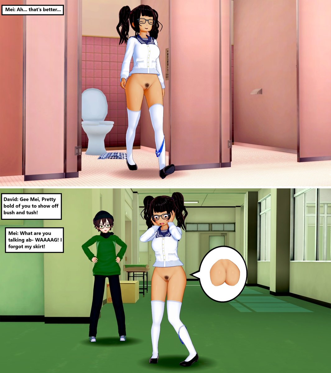 HintonPhotos's tweet photo. Bottomless Mei
Not the smartest student around anymore eh Mei?
#NSFW #EmbarrassedBottomlessFemale #PantiesAroundLeg #Nerd #Butt #BottomlessFemale #David #Mei https://t.co/mxFfTGzuQw