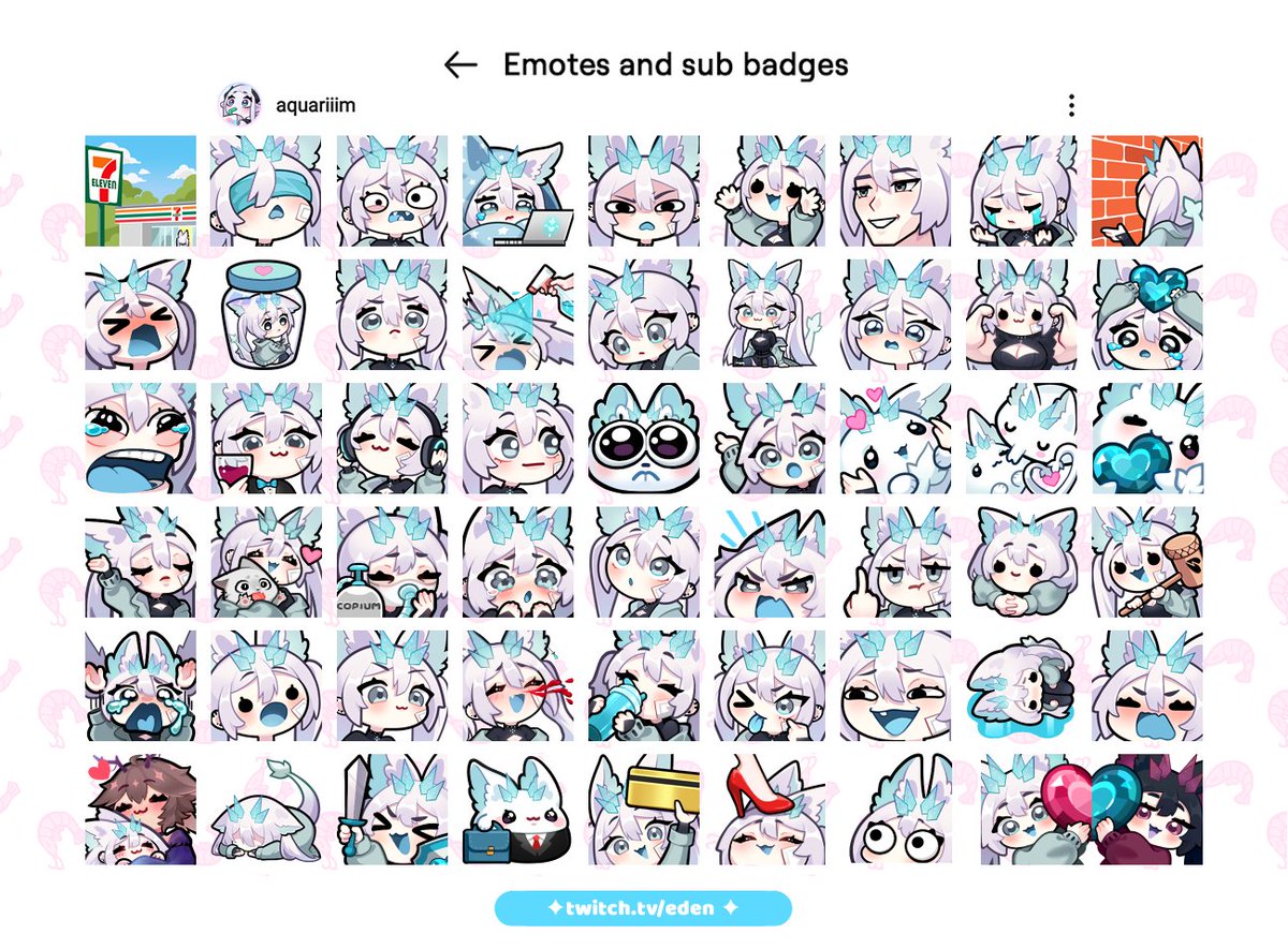 Aquariiim's tweet image. — ✥ ——— ✥ ——— ✥ ——— ✥ ——— ✥ ——— ✥ ——— ✥ 　　　　　　　　　　　　　　　ᴇᴍᴏᴛᴇs ꜰᴏʀ @EdenVtuber