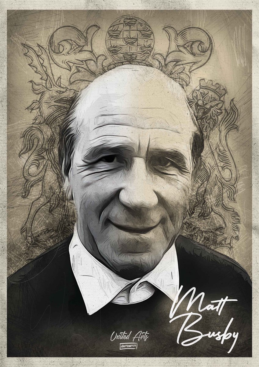 UtdArts1's tweet photo. “I do not worry about conceding goals because I know my forwards will double it at the other end” - Sir Matt Busby 🇾🇪
#MattBusby #MUFC #UnitedArts https://t.co/nfCrFLRueu