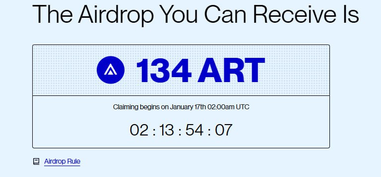 🎁Let's check the drop from Artela

Check the airdrop 👉arthome.artela.network/arthome/airdrop