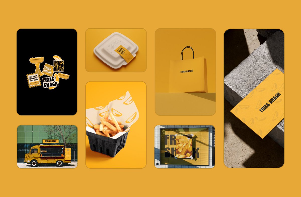 6i_xrr's tweet photo. FRIES SHACK
-
هوية بصرية عصرية وبسيطة لكشك يقدم البطاطس المقلية ، تم تصميمها بلمسة إبداعية تبرز شخصية العلامة التجارية ، الهويه متاحه للإقتنـاء✨
-
-
 #تجمع_فنانيين12
@MHFOUDO https://t.co/p8kGNFKlxo