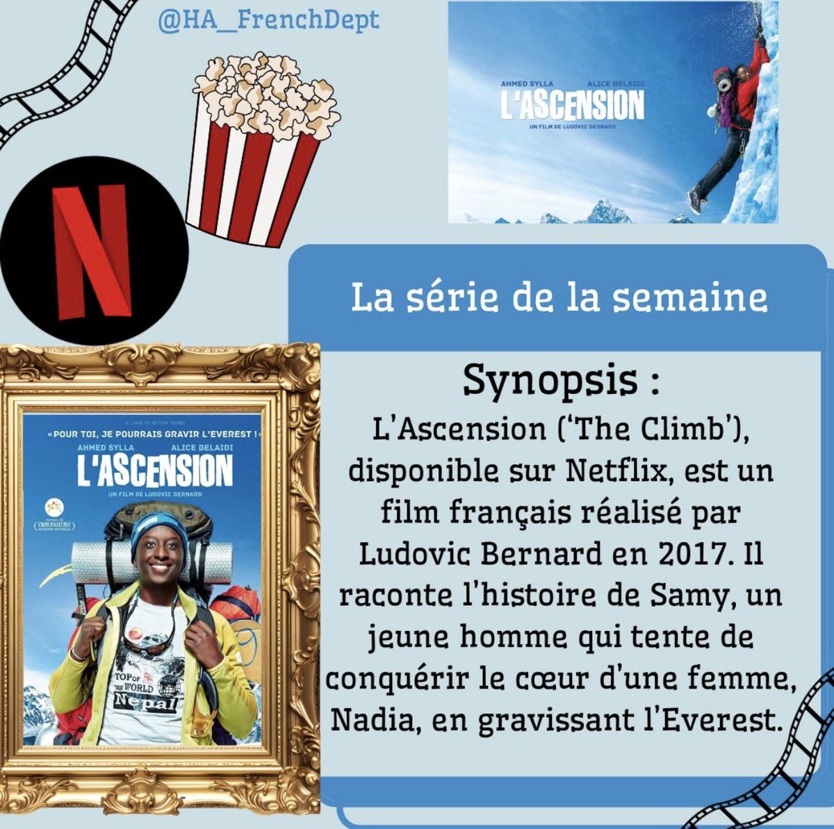 HA_FrenchDept's tweet photo. #ExcitingNews - ZoΓ© has created a fabulous document about a π«π· film π¦ π₯ πΏ . Please check it out. You will learn about French culture and language. #KeepingConnected @HabsAdamsGS #CultureCapital #CulturalAwareness #TheFrenchSpeakingWorld @ifru_london @Languageasst πππ«π· https://t.co/QYHczJIrhB