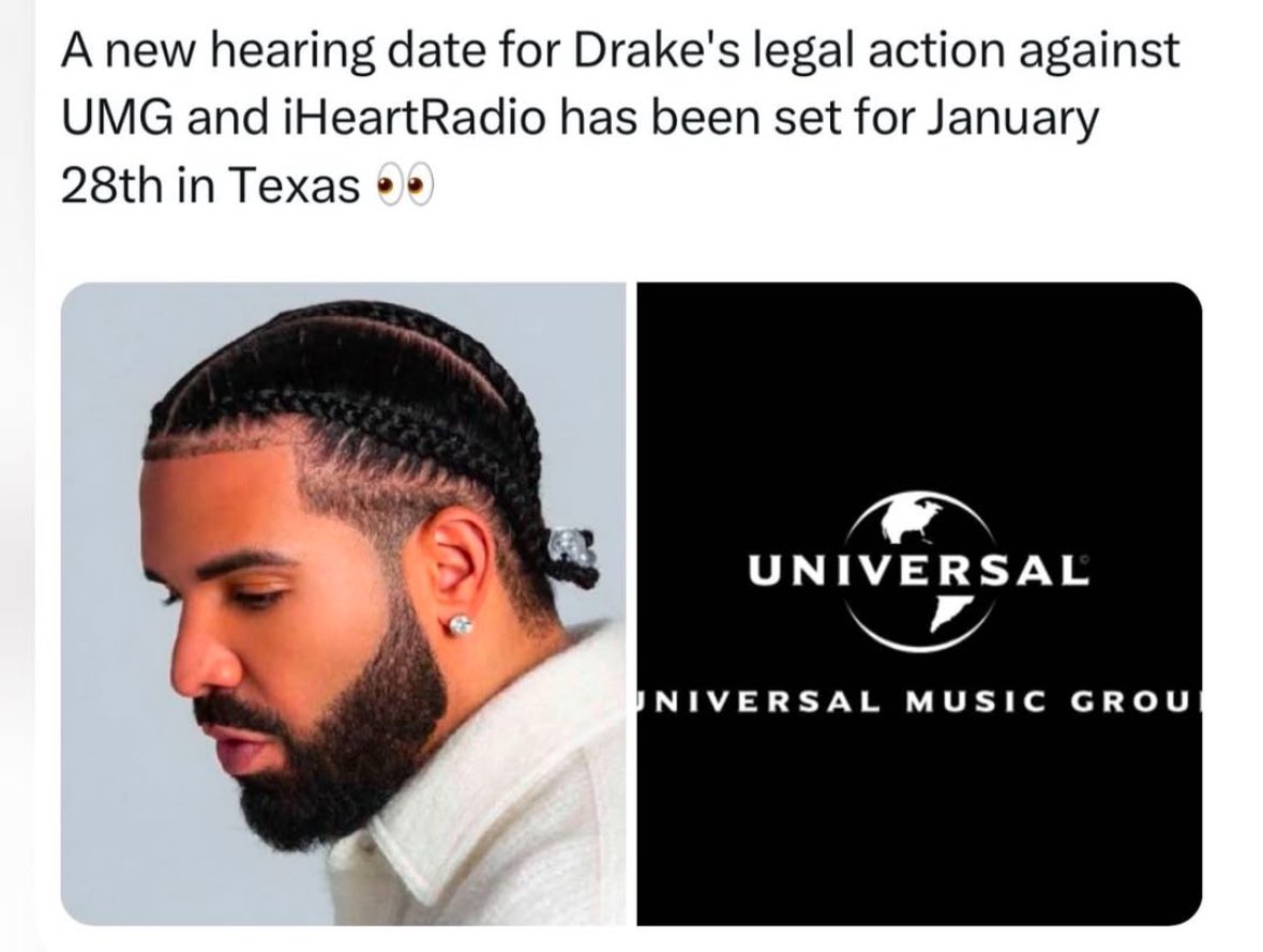 SouthernPlug's tweet image. Drake vs UMG January 28th