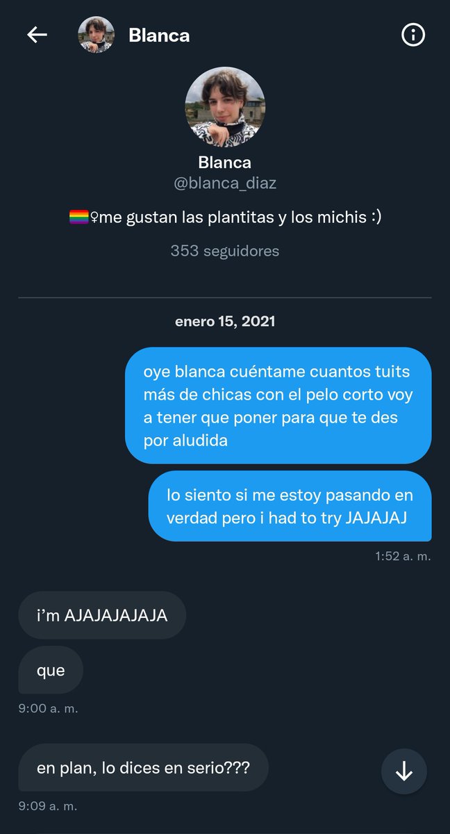 pequeño recordatorio ahora que mañana es el aniversario de cuando hablé a blanca