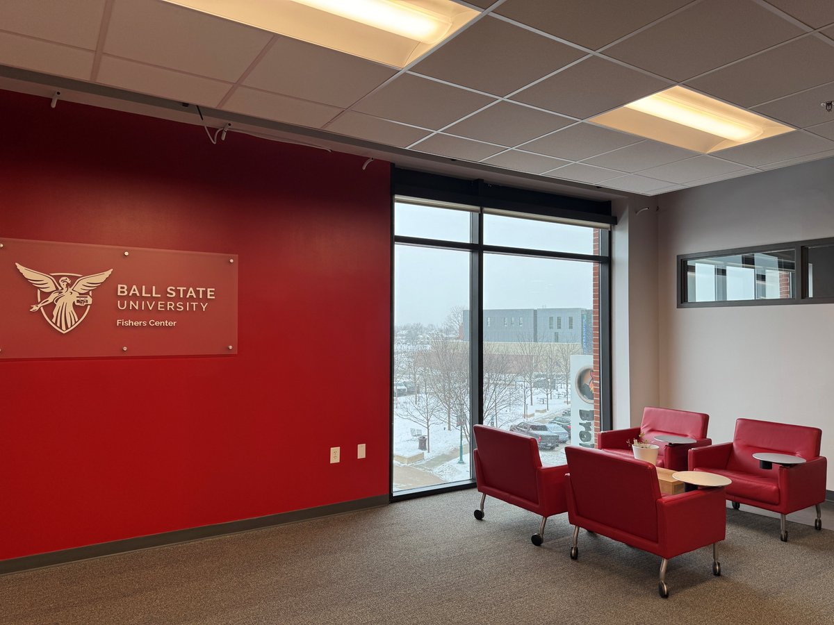 We have a great view to watch the snow fall and the happenings of the Nickel Plate District while working, studying, or collaborating with others.  Come by to visit the new Fishers Center located at the Offices at Switch building in the Nickel Plate District of the <a href="/FishersIN/">FishersIN</a>!