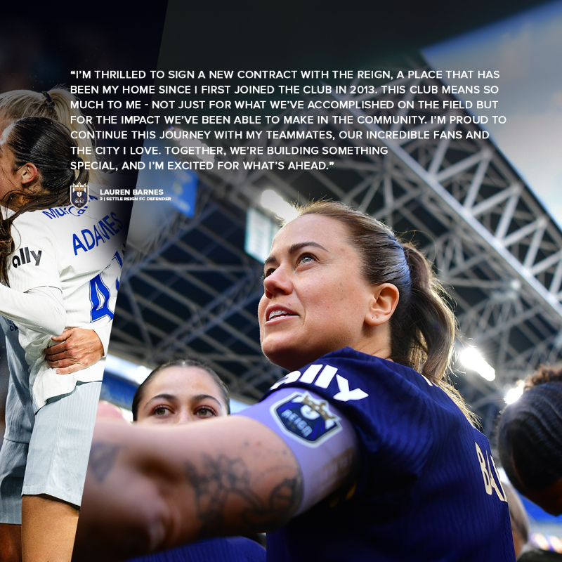 reignfc's tweet photo. Our No. 3 is back for more! 😤

Seattle Reign FC Original Lauren Barnes Signs New Contract