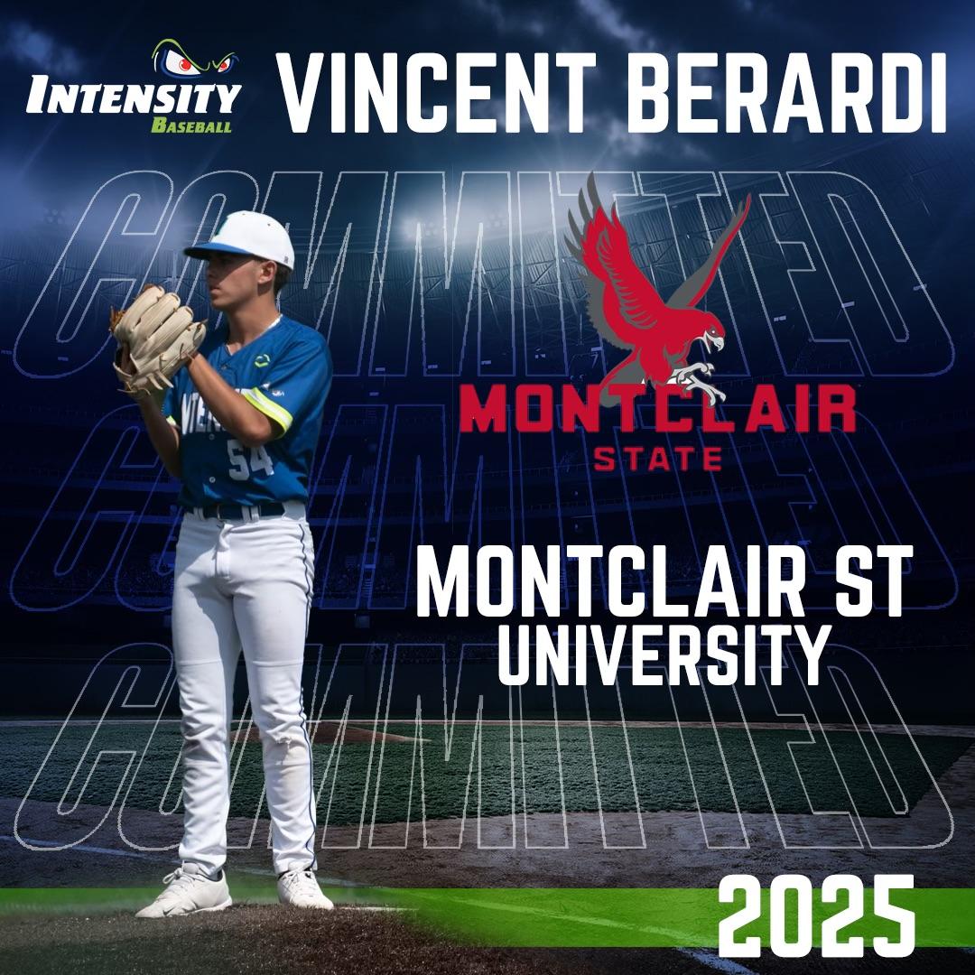 Intensity Baseball (@intensityball) on Twitter photo Congratulations to 2025 Vincent Berardi <a href="/vberardi54/">Vincent Berardi</a> on his decision to continue his academics and baseball career at Montclair State University @MSURedhawkBall <a href="/CaseyGaynor46/">Casey Gaynor</a> #IntensityBaseball 💪⚾️ Congratulations to 2025 Vincent Berardi <a href="/vberardi54/">Vincent Berardi</a> on his decision to continue his academics and baseball career at Montclair State University @MSURedhawkBall <a href="/CaseyGaynor46/">Casey Gaynor</a> #IntensityBaseball 💪⚾️