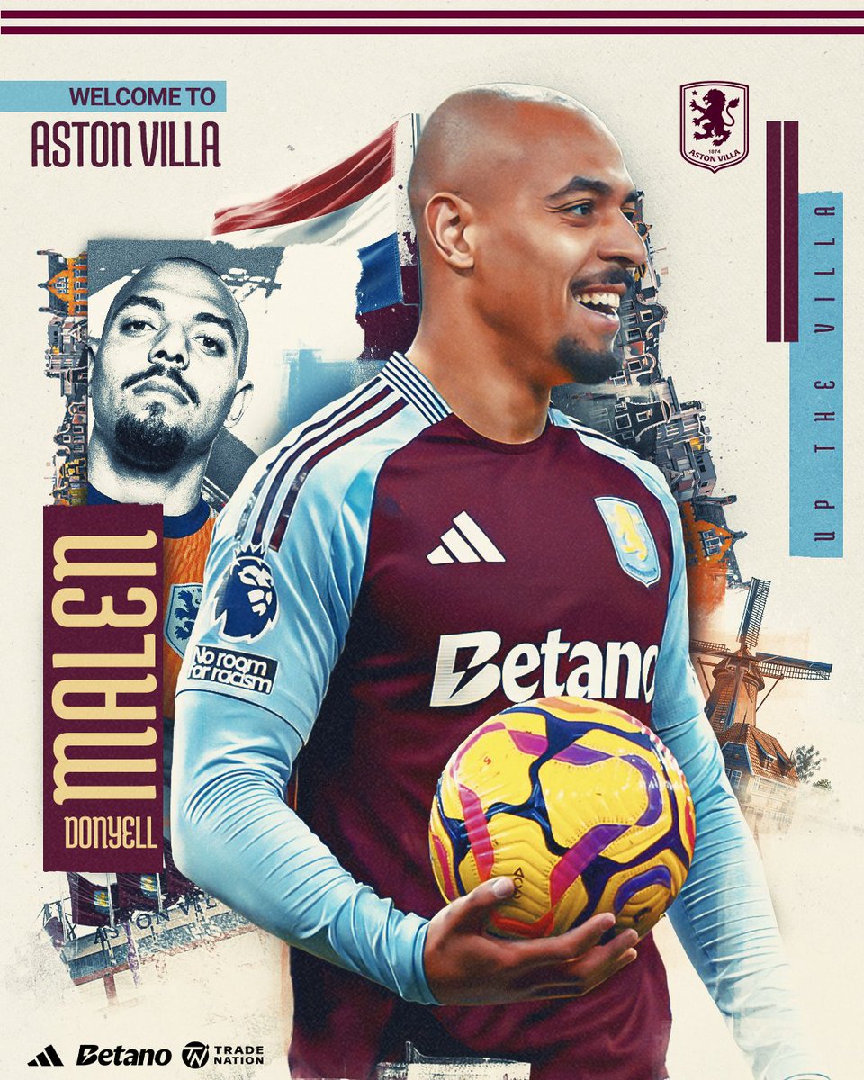 AVFCOfficial's tweet photo. Welkom, Donyell 🤩 https://t.co/idbdt2COt8