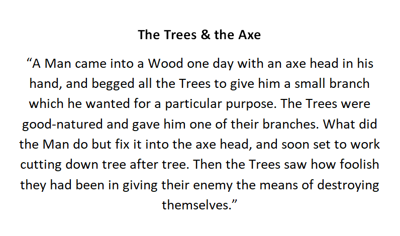 Granfalloon55's tweet photo. @MailOnline Aesop had a fable for every situation! https://t.co/gOqjh9g6SU