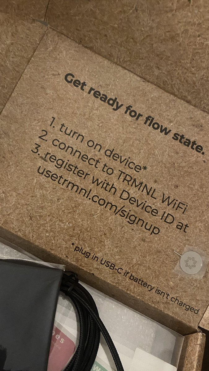 evankapantais's tweet photo. TRMNL just arrived 🥹 https://t.co/w0DNVm1Jak