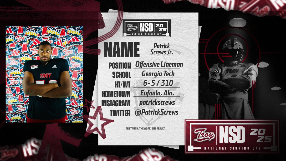 Back in the 3⃣3⃣4⃣ ‼️

Help us welcome Patrick Screws Jr. to the Trojan Family!

#BattleReady | #OneTROY ⚔️🏈