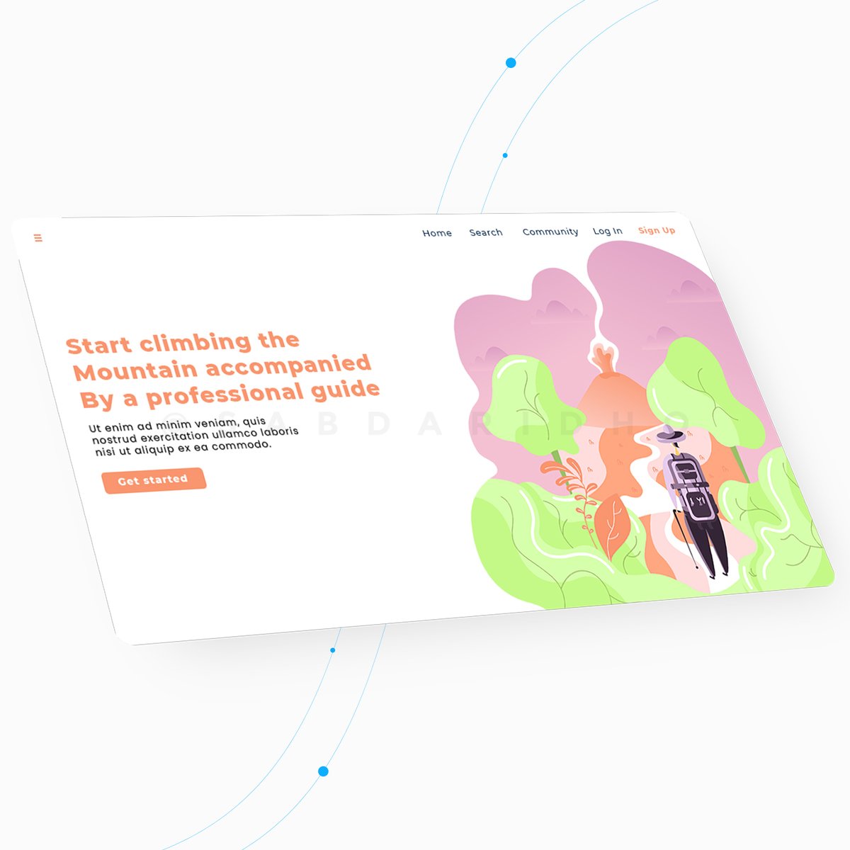 sabdaridho's tweet photo. Start climbing the mountain with a professional guide.
#flatillustration #homepage #web #app #landingpage #flatdesigns #illustration #website #webillustration #appdesign #webdesign #uidesign #ui #illustrator #illustrationoftheday #climbing #mountain #climbingmountains https://t.co/FPPa2vGhBj