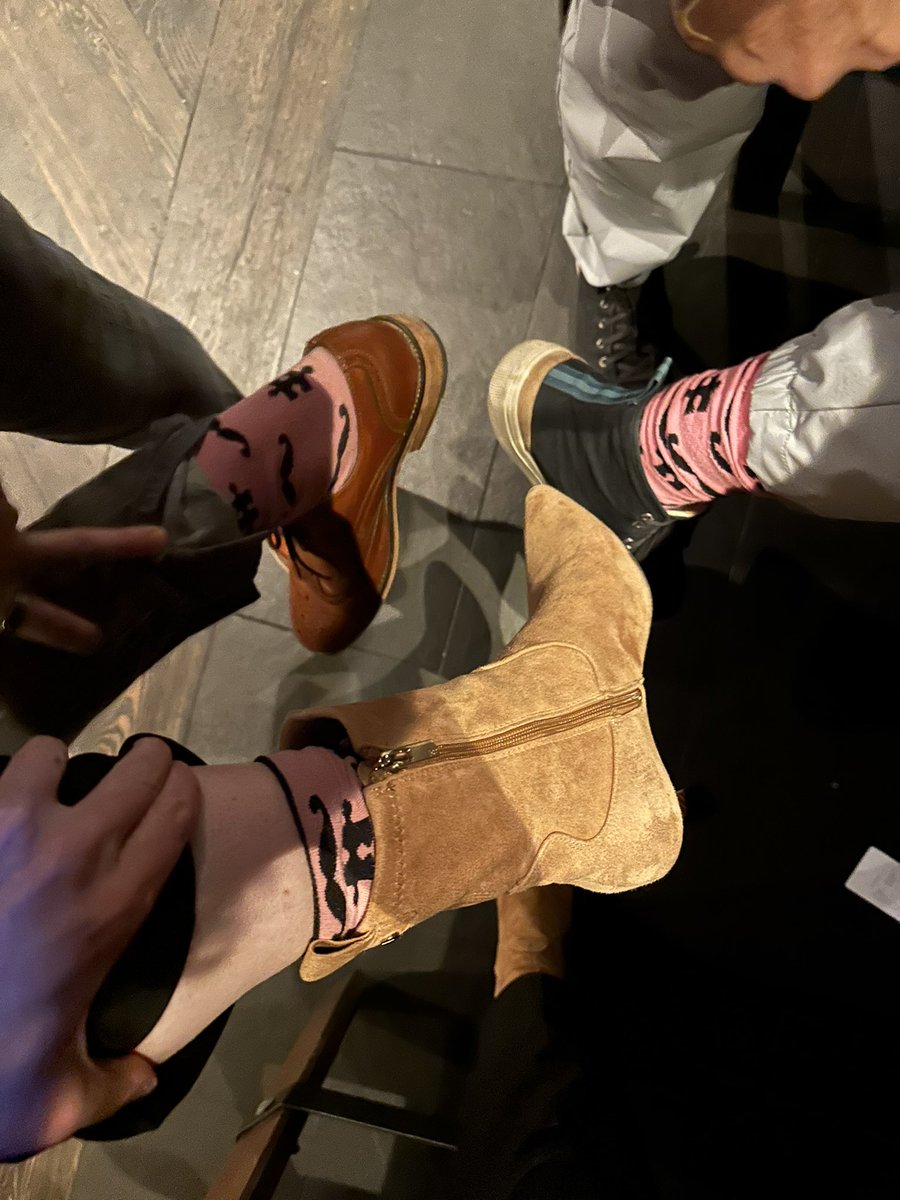 Three kind people walk into a bar… 
#PinkSocksLife #JPM2025