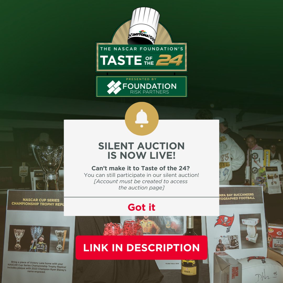 Participate in our silent auction, with amazing goodies from race memorabilia to vacation packages! ⬇

cbo.io/bidapp/index.p…