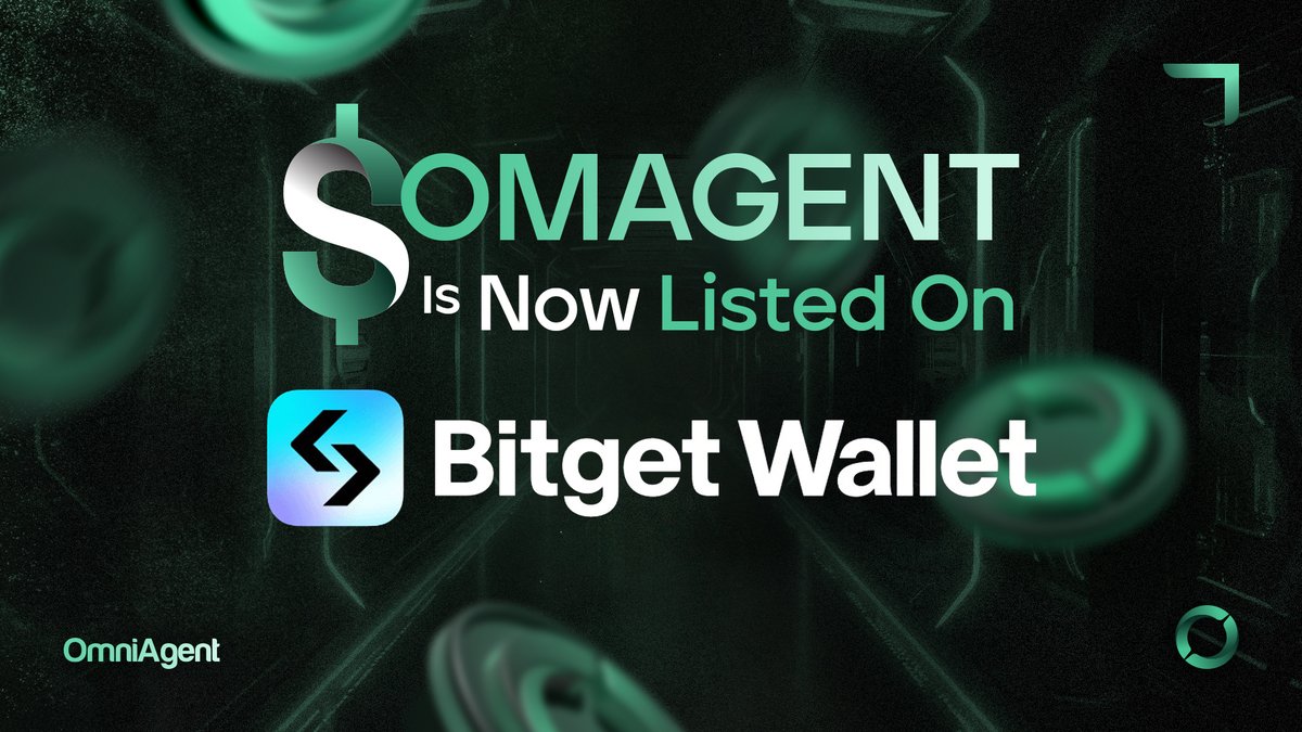 We’re excited to announce that $OMAGENT is officially listed on Bitget Wallet!   

Start managing and swapping your $OMAGENT tokens now: web3.bitget.com/en/swap/eth/0x…

This listing marks another milestone in expanding the accessibility of $OMAGENT for our growing community.  

Stay