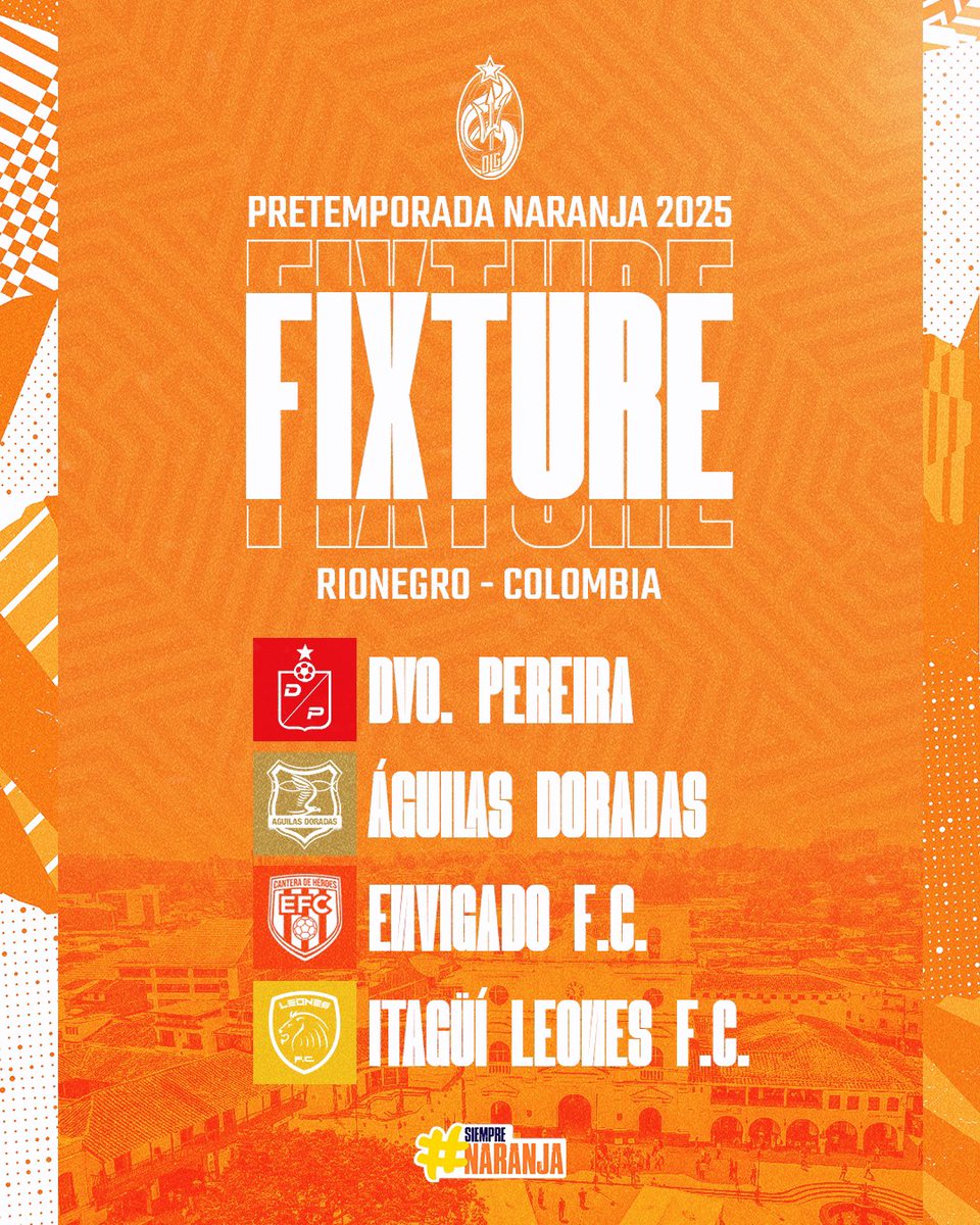 ¡Colombia, estamos listos! 🇨🇴🍊

Conoce nuestro fixture para la pretemporada naranja 2025. 🤌🏻

#SiempreNaranja #VamosLaGuaira