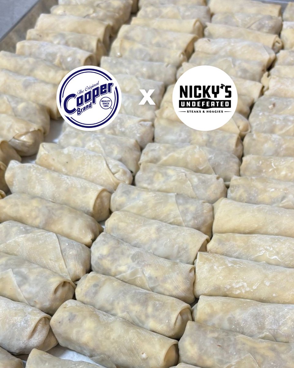TheCooperCheese's tweet photo. Start the car! You need Cooper® cheesesteak spring rolls from #NickysUndefeated! 🤩 Tag someone you’re bringing with you for the PERFECT bite (and don’t forget to snap a pic and tag us when you try them!) 📸 #cookingwithcooper #coopercheese #nickysundefeated #tuckerga #georgia https://t.co/Pu6VV3E3c6