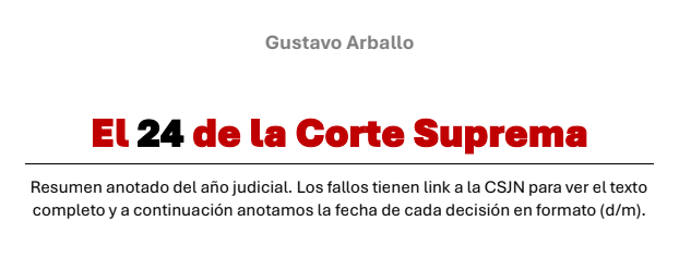 GustArballo's tweet photo. Hice un resumen del 2⃣4⃣ de la Corte Suprema y su contexto. Enfoque factual. 26 páginas, 53 casos importantes divididos en materias, contexto y algunos números. Link abajo. https://t.co/5usAkcylW0