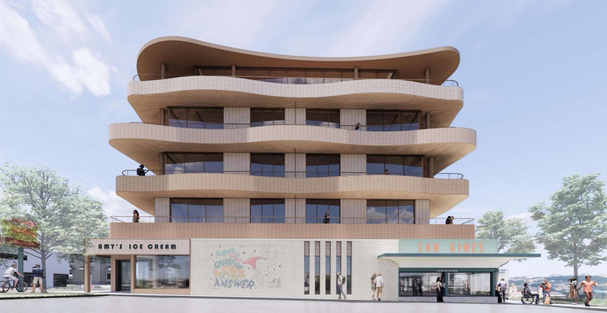 TheATX1's tweet photo. The Historic Landmark Commission approved a partial Demo at last week's meeting that was needed for a five-story mixed use project in the 1100 block of West Lynn.  There are also two below grade parking levels.  The name of the project is 1111 West Lynn. https://t.co/KDjj4ddVOO